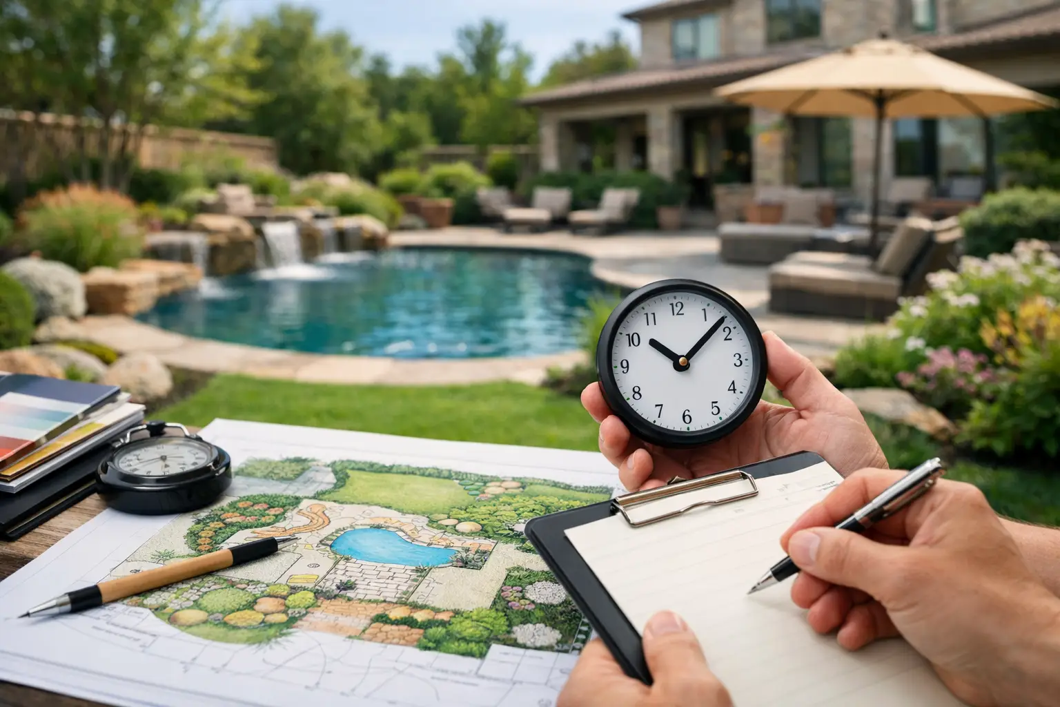 How Long Landscape Design Takes for a Custom Home