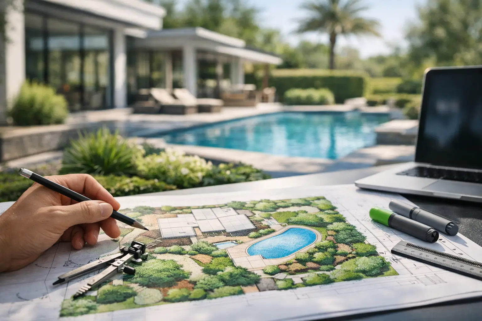 CAD Landscape Plan Benefits for Luxury Homes